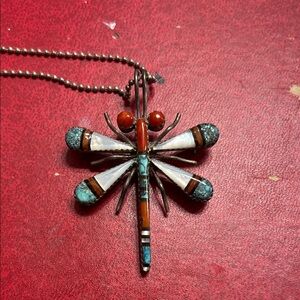 Native American zuni sterling dragonfly